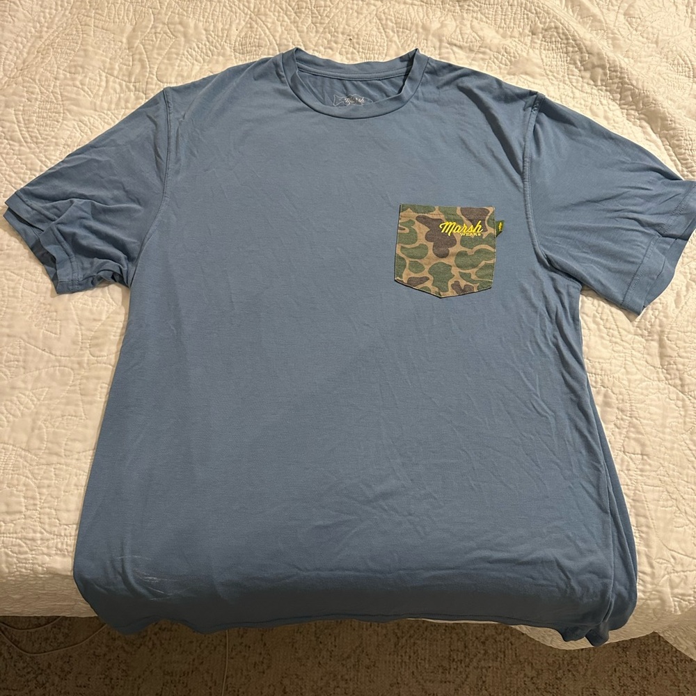 Marsh Wear T-Shirt with Camo Pocket